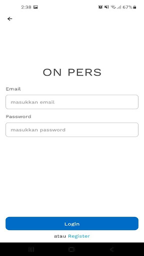 Android application onpers screenshort
