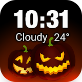 Weather widget&Halloween 2016 icon
