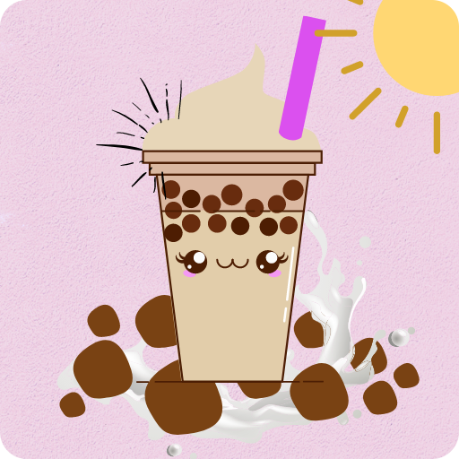 Cute Boba Milk Tea Wallpaper