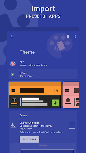 Palettes | Theme Manager Screen 3