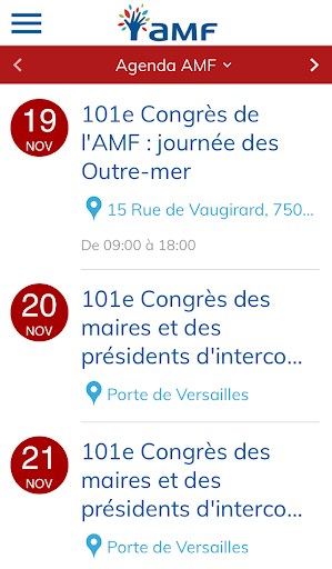 Lapplication de lAMF Screen 3