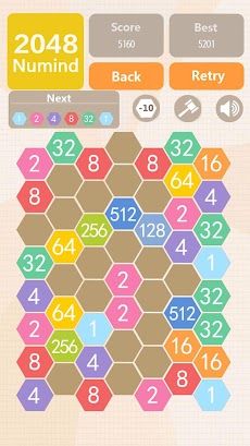 Numind - 2048 hexagon merge puzzle gameのおすすめ画像3