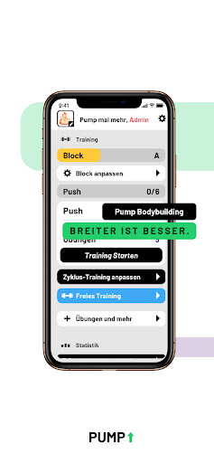 Android application Pump screenshort