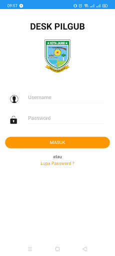 Android application DESK PILGUB KOTA JAMBI screenshort