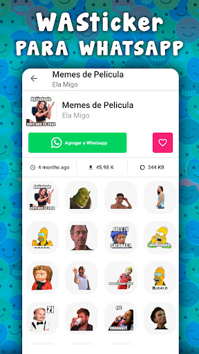 Stickers graciosos para WhatsA Screen 3