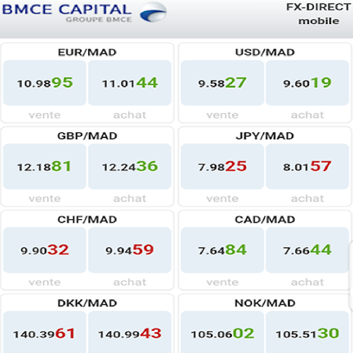 Android application bmce fx-direct screenshort