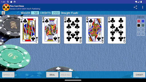 Five Card Draw Poker 16