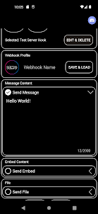 Discord Webhook Remote App