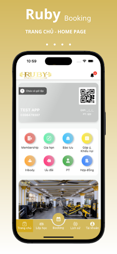 Ruby Fitness Booking Screen 3