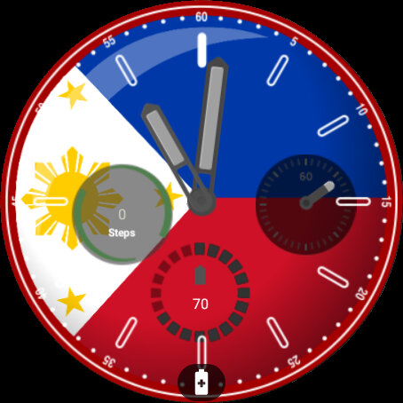 Philippines Flag Watchface Screen 2
