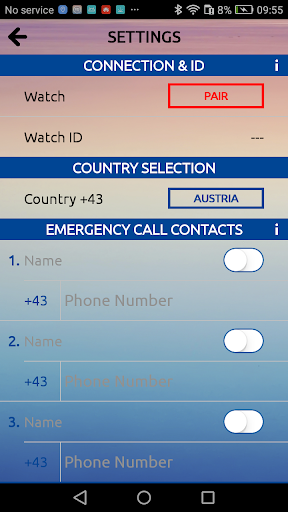 SOS Watch Screen 2