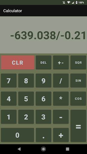 Android application Calculator screenshort