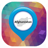 Afghanistan map icon