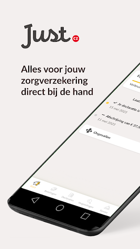 Android application Just zorgverzekering screenshort
