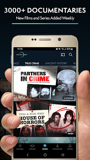 Screenshot of MagellanTV Documentaries