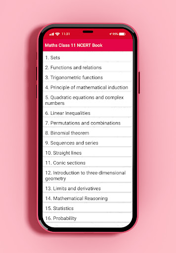 Maths Class 11 NCERT Book Screen 3