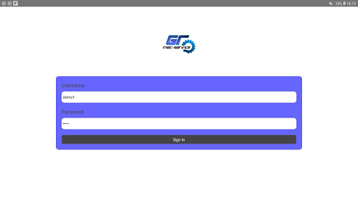 GR Mec Service Screen 2