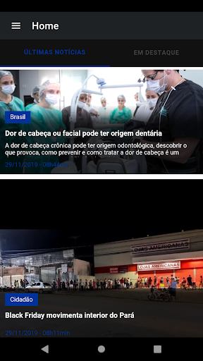 Android application Portal Belém screenshort
