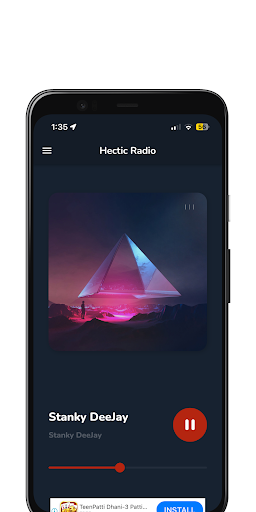 Android application Hectic Radio screenshort