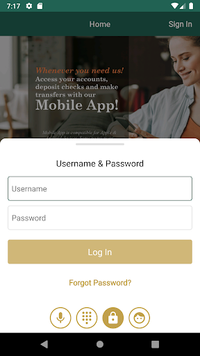 Android application First Trust Credit Union screenshort