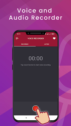Android application Voice Recorder & Editor screenshort