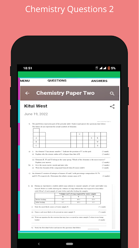 Chemistry Questions 2