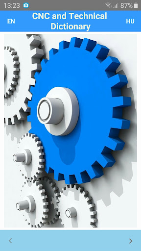 Android application CNC and Technical Dictionary screenshort