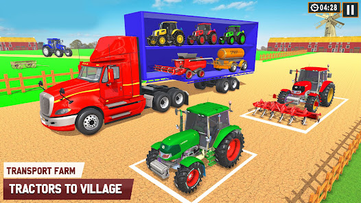 Farm Tractor Transport Game apkpoly screenshots 4