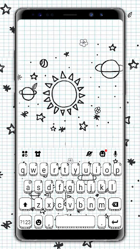 Android application Doodle Sms Keyboard Theme screenshort