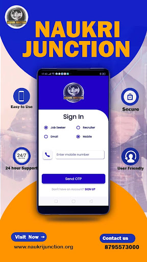 Android application Naukri Junction screenshort