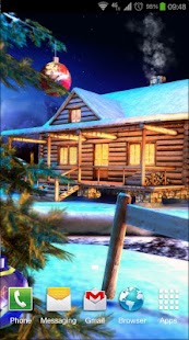 Captura de pantalla de Navidad 3D Live Wallpaper
