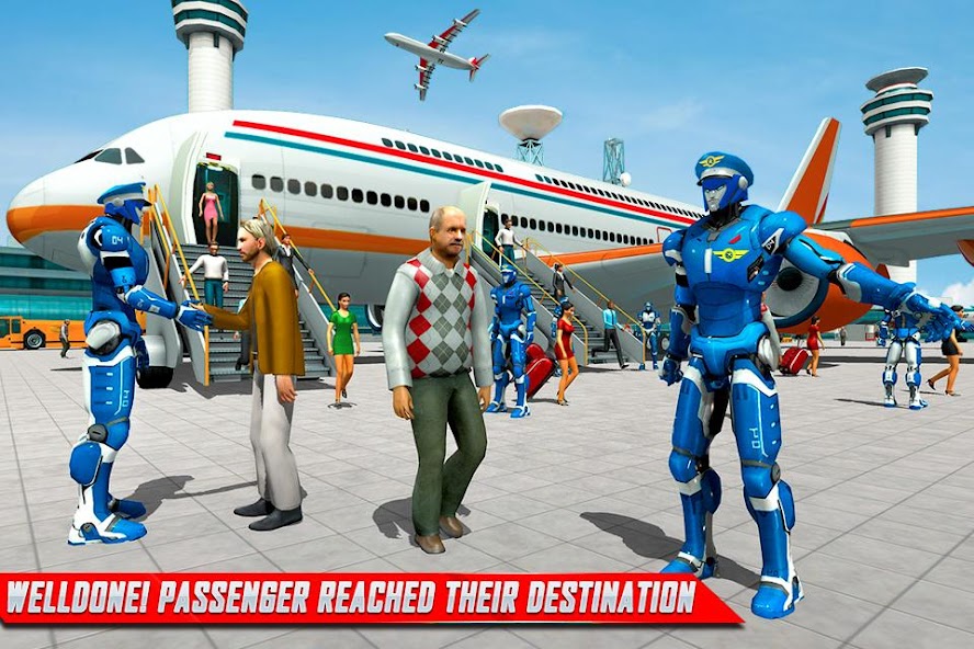 Captura de Pantalla 2 Robot Pilot Airplane Game android