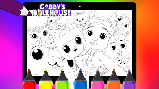 How to Draw a Dollhouse, Coloring Pages for Kids!