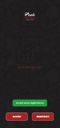 Android application Ruah Parrucchieri screenshort