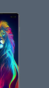 Neon Lion Wallpaper