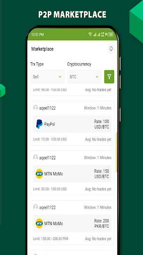 c-Exchange: Buy & Sell Crypto Screen 2