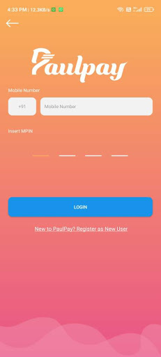 Android application Paulpay screenshort