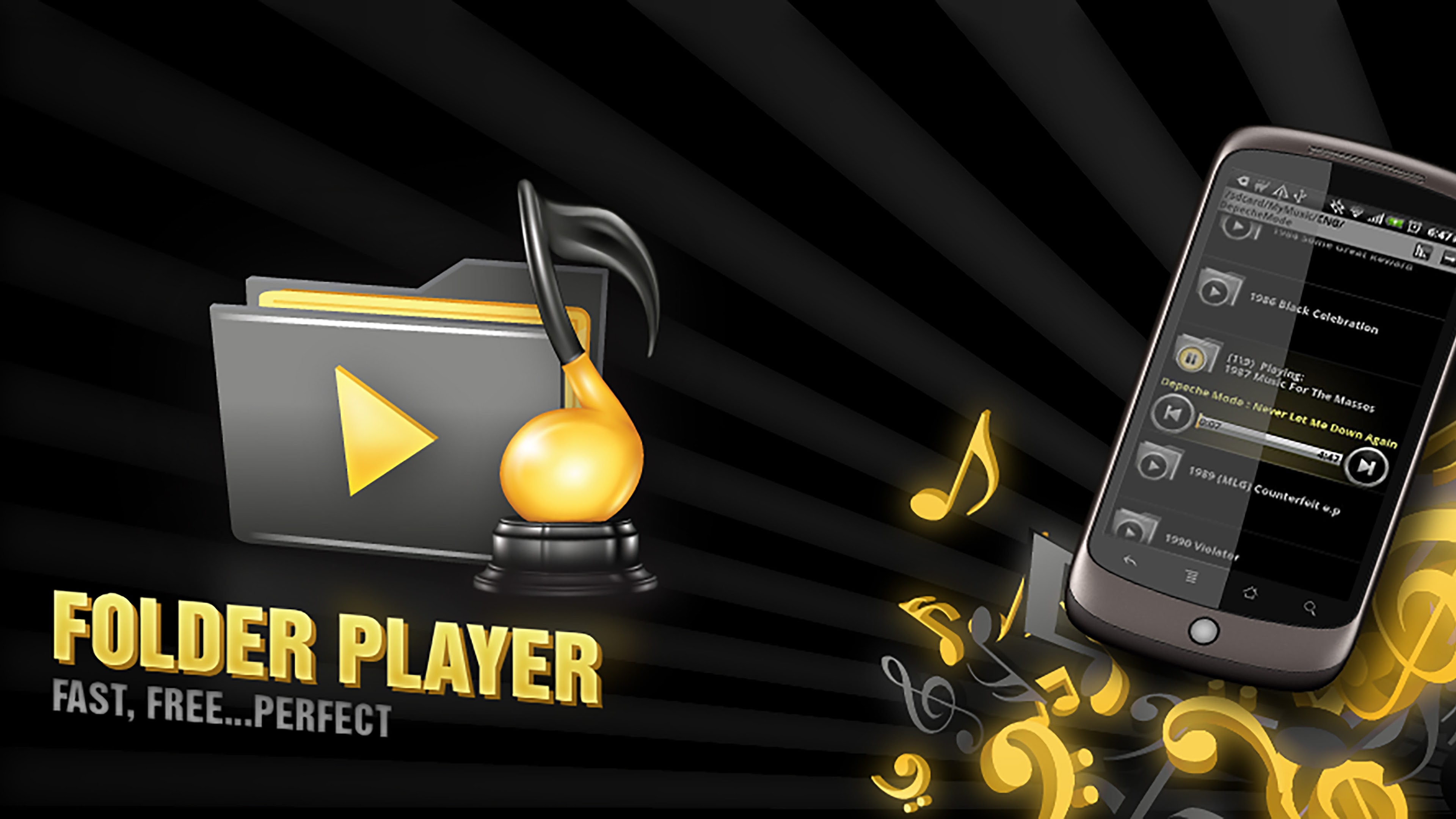 Фолдер плеер. Pro Player. Музыкальный плеер для андроид.