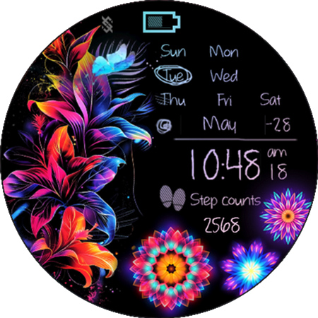 BFF4-Neon Art Animation Flower screenshot 18