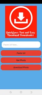 QuickSave:Thumbnail Downloader