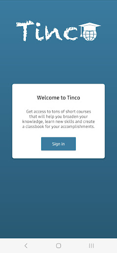 Android application Tinco screenshort