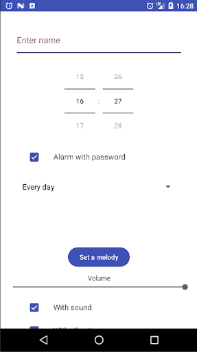 Alarm Clock With Password Screen 2