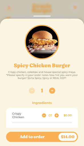 Gracie Burger Screen 2