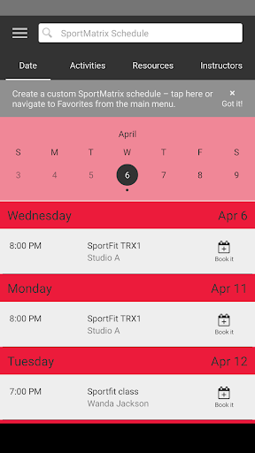 SportMatrix Screen 3