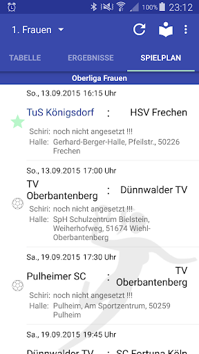 TuS Königsdorf Handball Screen 2