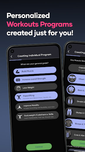 Android application SimpleFit Hypertrophy Strength screenshort