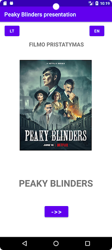 Android application About PeakyB screenshort
