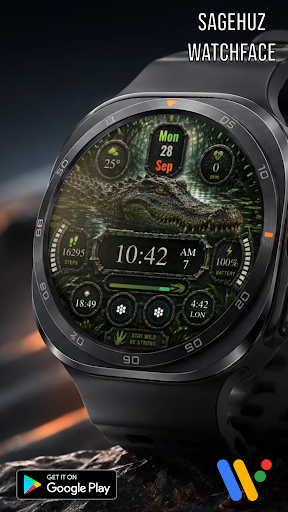 A018 Crocodile Watchface screenshot 7