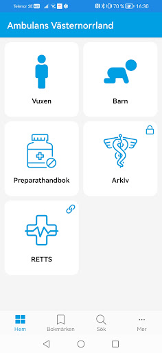 Android application Ambulans Västernorrland screenshort