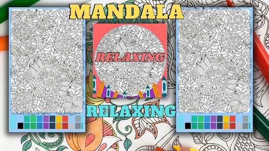 Relaxing Mandala Coloring Book 1.1 APK + Mod (Unlimited money) untuk android